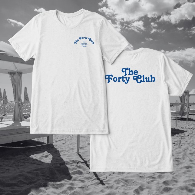 The Fifty Club Grey Oversize 40th Birthday Party  Tri-Blend Shirt (Creator Uploaded)