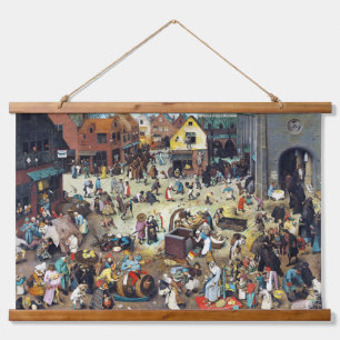 The Fight Between Carnival and Lent, Bruegel Hanging Tapestry