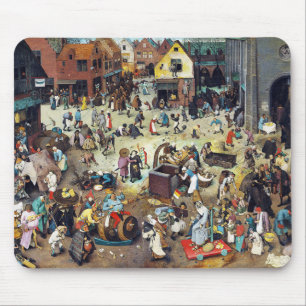 The Fight Between Carnival and Lent, Bruegel Mouse Pad