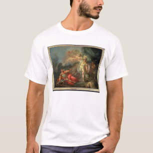 The fight between Mars and Minerva, 1771 (oil on c T-Shirt
