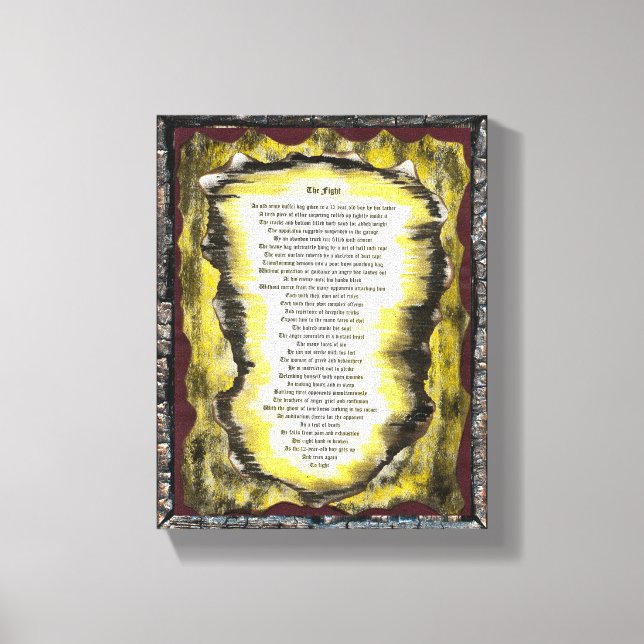 The Fight Canvas Print (Front)