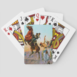 “The Fight for Water”  by Charles Schreyvogel Playing Cards