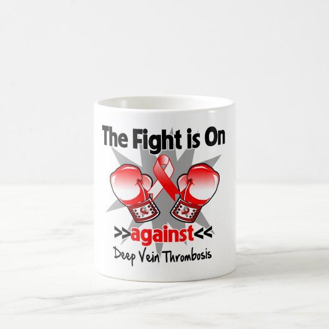 The Fight is On Against Deep Vein Thrombosis (DVT) Coffee Mug (Center)
