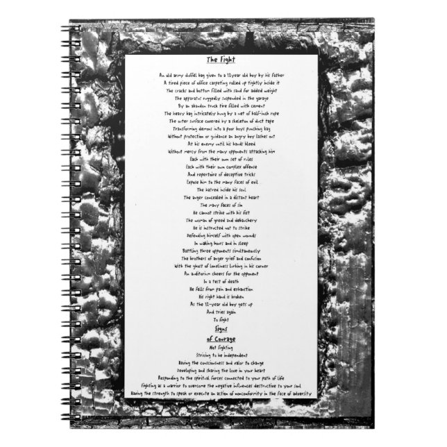 The Fight & Signs of Courage Notebook (Front)