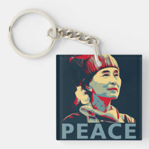 THE FIGHTER-Aung San Suu Kyi Personalized Keychain