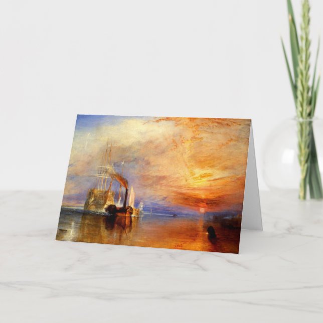 The Fighting Temeraire, J. M. W. Turner Card (Front)