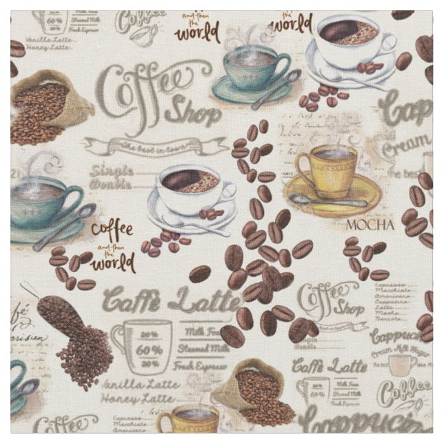 The Fika Swedish Tradition wallpaper Fabric (Close Up)