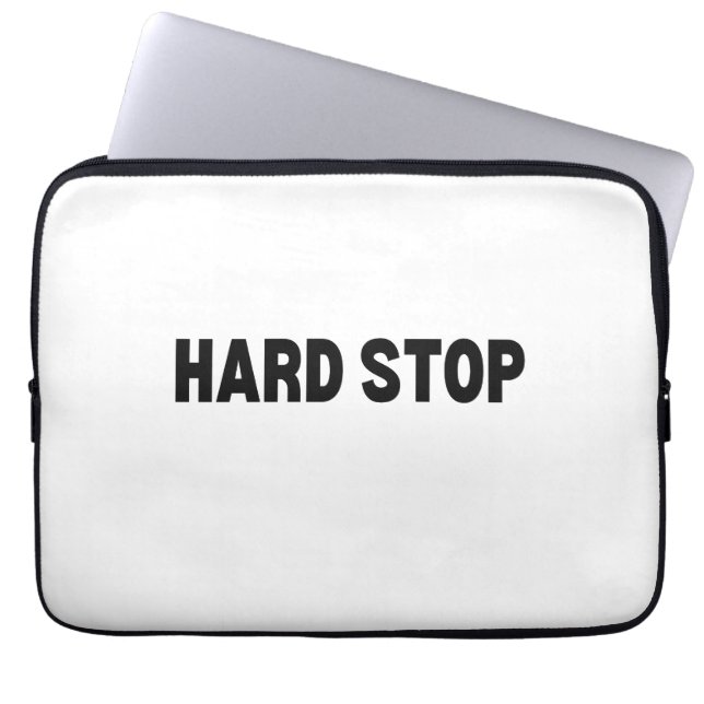 The Final Buffer | Hard Stop Padded Laptop Sleeve (Front)