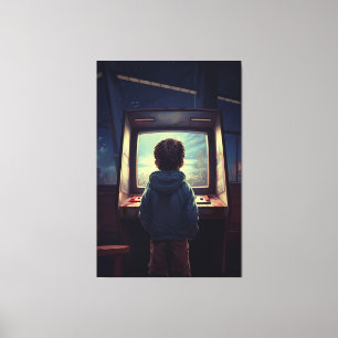 The Final Level A Retro Arcade Dream Canvas Print