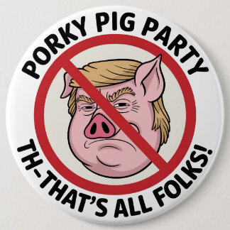 The Final Snort: Ending the Political Monopoly 6 Inch Round Button