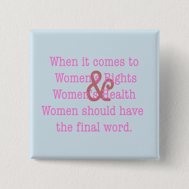 The Final Word (2017) 2 Inch Square Button (Front)
