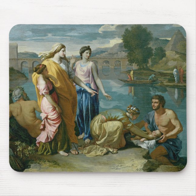 The Finding of Moses, 1638 Mouse Pad (Front)