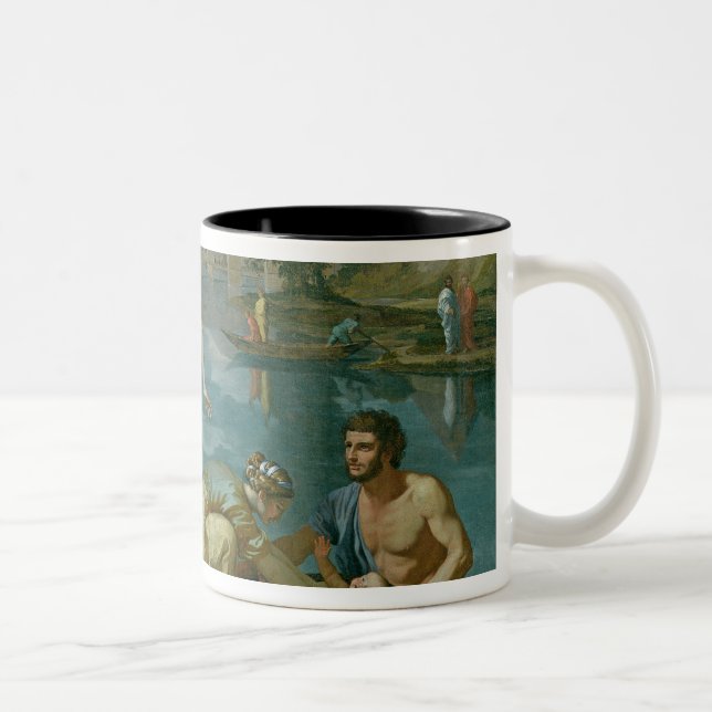 The Finding of Moses, 1638 Two-Tone Coffee Mug (Right)