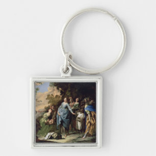 The Finding of Moses, c.1650-56 (oil on canvas) Keychain