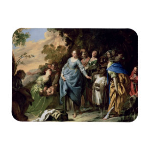 The Finding of Moses, c.1650-56 (oil on canvas) Magnet
