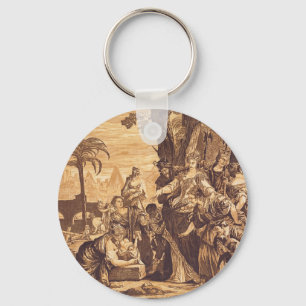 The Finding of Moses from Book of Exodus Keychain
