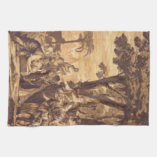 The Finding of Moses from Book of Exodus Kitchen Towel