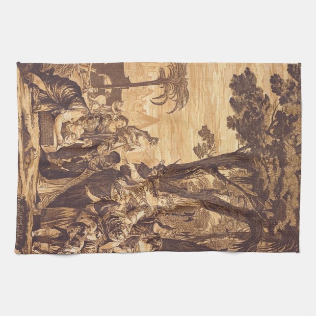 The Finding of Moses from Book of Exodus Kitchen Towel (Horizontal)