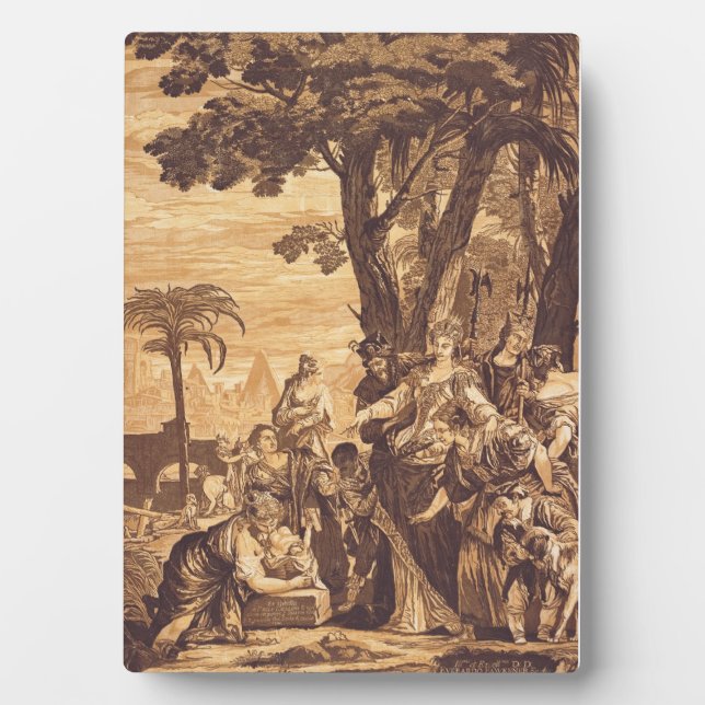 The Finding of Moses from Book of Exodus Plaque (Front)