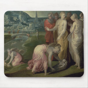 The Finding of Moses (oil on canvas) Mouse Pad