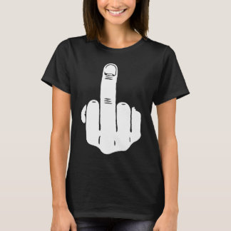 The Finger Rude Funny Obscene Offensive Anarchy Mi T-Shirt