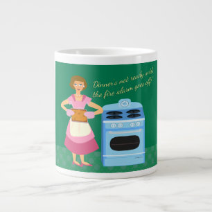 The Fire Alarm Means Supper Time Large Coffee Mug