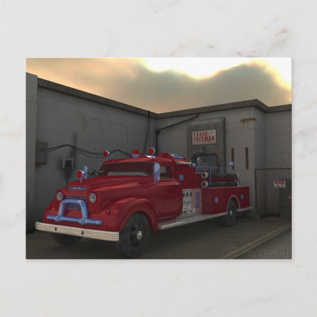 The Fire Engine Postcard (Front)