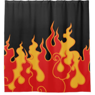 The fire. Flame tongues on a black background. Vin