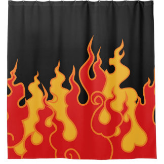 The fire. Flame tongues on a black background. Vin