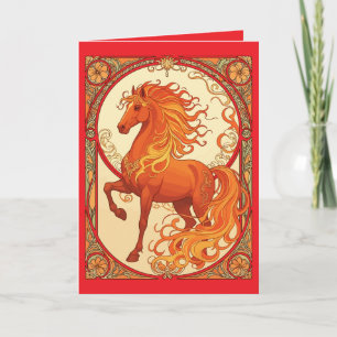 The Fire Horse Card