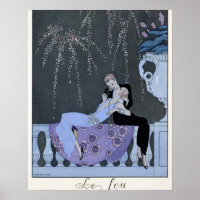 The Fire, illustration for 'Fetes Galantes' by Pau