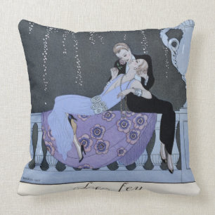 The Fire, illustration for 'Fetes Galantes' by Pau Throw Pillow