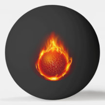The Fire Ping Pong ball
