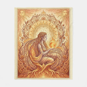 The Fire Priestess Fleece Blanket