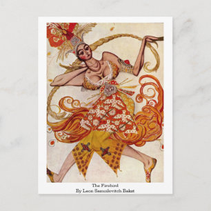 The Firebird By Leon Samoilovitch Bakst Postcard