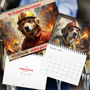 The Firefighter Dogs 2026 Personalized Calendar