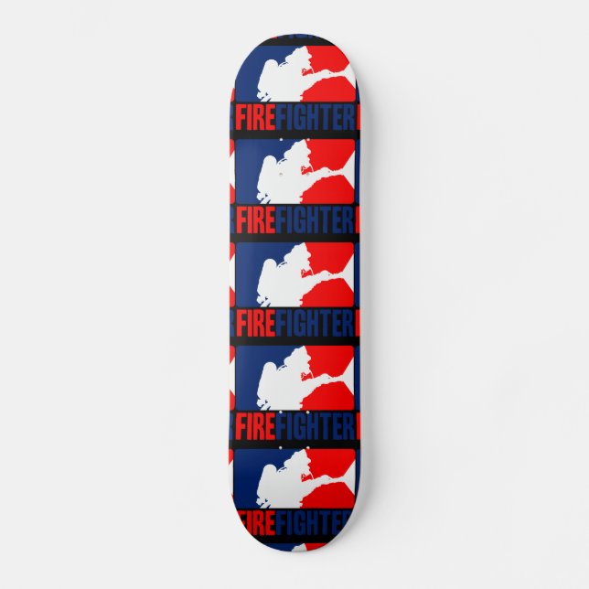 The Firefighter Graphic League Style Skateboard (Front)