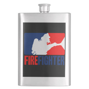 The Firefighter Headliner in Tri-colours Hip Flask