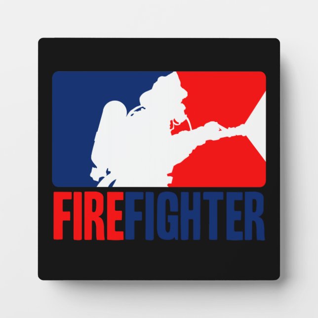 The Firefighter Headliner in Tri-colours Plaque (Front)