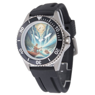 The firefighters loaded onto their boat watch