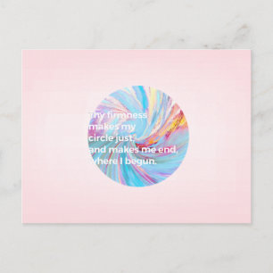 The firmness - Turquoise Postcard