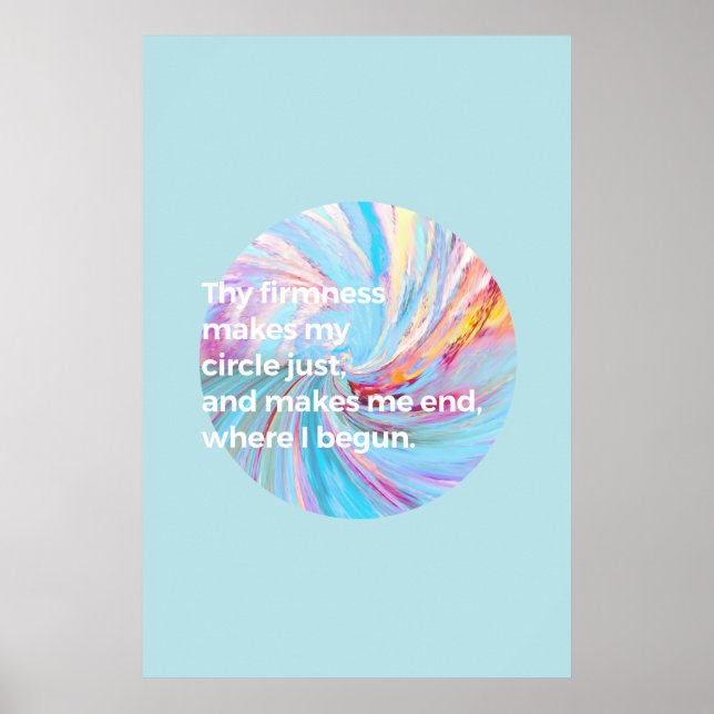 The firmness - Turquoise Poster (Front)