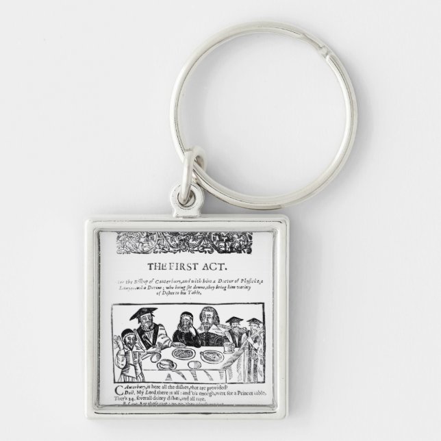 The First Act, a satirical play against Keychain (Front)