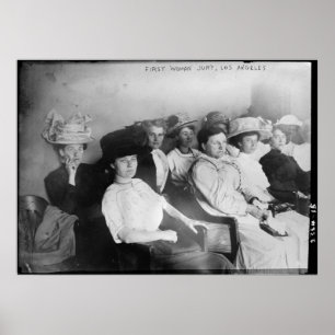 The First All Woman Jury in Las Angeles from 1911 Poster