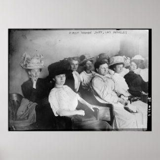 The First All Woman Jury in Las Angeles from 1911 Poster