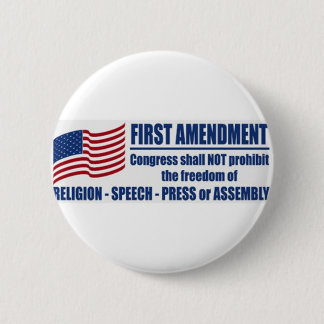 The First Amendment 2 Inch Round Button