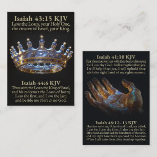 The First and Last LORD King of Israel KJV Card