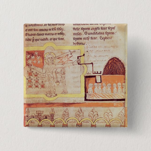 The First Appearance of the Son of Man 2 Inch Square Button (Front)