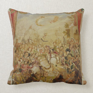 The First Appearance of William Shakespeare (1564- Throw Pillow