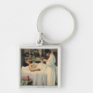 The First Attempt to Treat Cancer with X Rays Keychain